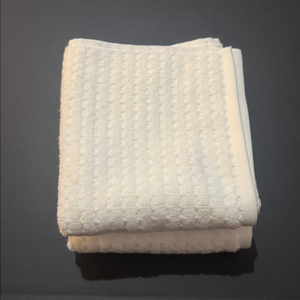 10pc ECOEXISTENCE Oversized Quick Dry 100% Cotton Bath Towel Set - White - Picture 5 of 8